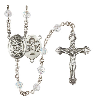 Sterling Silver 6mm Saint Michael / EMT Rosary