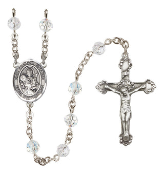Sterling Silver 6mm San Ramon Nonato  Engraved Catholic Rosaries