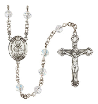 Sterling Silver 6mm Saint Timothy  Engraved Catholic Rosaries