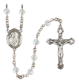 Sterling Silver 6mm Saint Thomas More  Engraved Catholic Rosaries