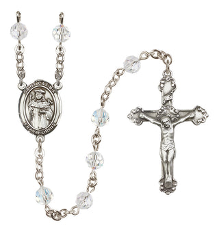 Sterling Silver 6mm Saint Casimir of Poland  Engraved Catholic Rosaries