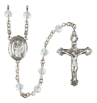 Sterling Silver 6mm Saint Stanislaus  Engraved Catholic Rosaries