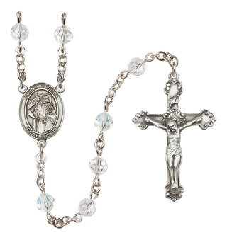 Sterling Silver 6mm Saint Ursula  Engraved Catholic Rosaries