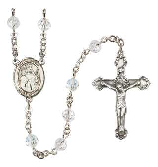Sterling Silver 6mm Maria Stein  Engraved Catholic Rosaries