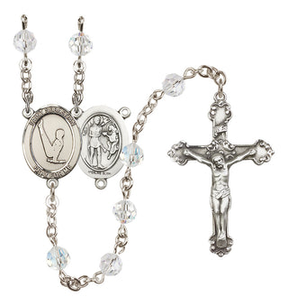 Sterling Silver 6mm Saint Sebastian/Gymnastics Rosary