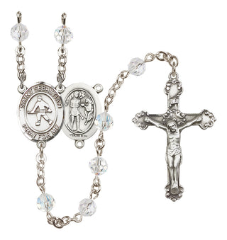 Sterling Silver 6mm Saint Sebastian/Field Hockey Rosary