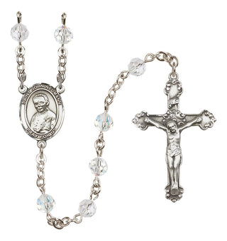 Sterling Silver 6mm Saint John Neumann  Engraved Catholic Rosaries