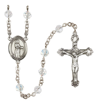 Sterling Silver 6mm Saint Petronille  Engraved Catholic Rosaries