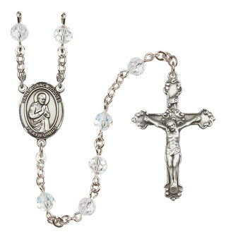 Sterling Silver 6mm Saint Isaac Jogues  Engraved Catholic Rosaries