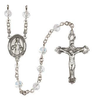 Sterling Silver 6mm Saint Nino de Atocha  Engraved Catholic Rosaries