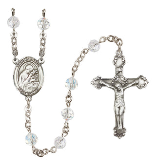 Sterling Silver 6mm Saint Aloysius Gonzaga  Engraved Catholic Rosaries