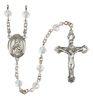 Sterling Silver 6mm Saint Matilda  Engraved Catholic Rosaries