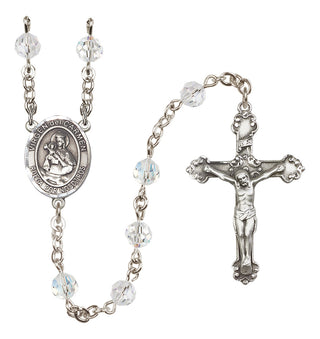 Sterling Silver 6mm Virgen del Carmen Rosary