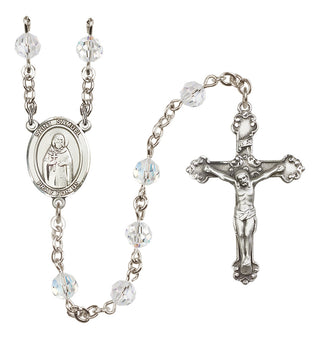 Sterling Silver 6mm Saint Samuel  Engraved Catholic Rosaries