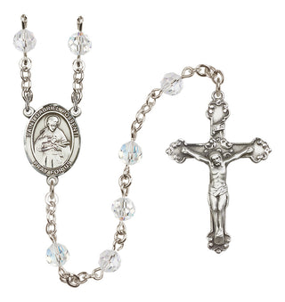 Sterling Silver 6mm Saint Gabriel Possenti  Engraved Catholic Rosaries