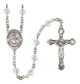 Sterling Silver 6mm Virgen de la Merced  Engraved Catholic Rosaries