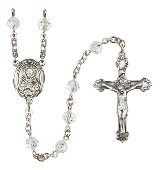 Sterling Silver 6mm Mater Dolorosa  Engraved Catholic Rosaries