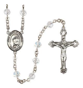 Sterling Silver 6mm Saint Teresa of Calcutta  Engraved Catholic Rosaries