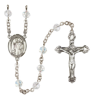 Sterling Silver 6mm Saint Wolfgang  Engraved Catholic Rosaries
