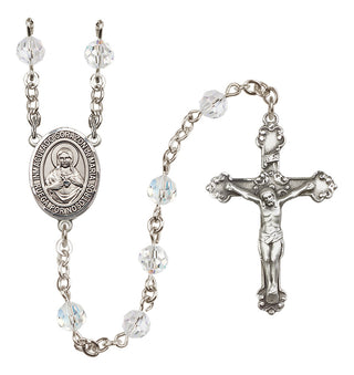 Sterling Silver 6mm Corazon Inmaculado de Maria  Engraved Catholic Rosaries