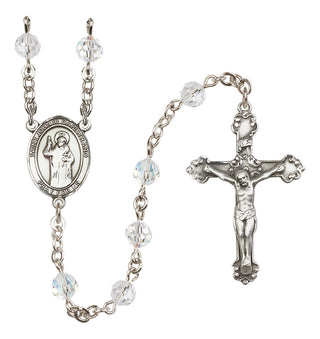 Sterling Silver 6mm Austrian Crystal Saint John of Capistrano Rosary in Crystal