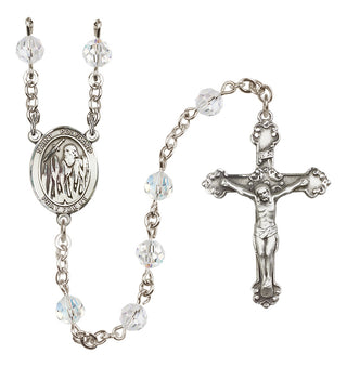 Sterling Silver 6mm Saint Polycarp of Smyrna  Engraved Catholic Rosaries