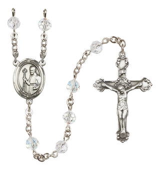 Sterling Silver 6mm Saint Regis  Engraved Catholic Rosaries