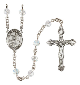 Sterling Silver 6mm Saint Jacob of Nisibis  Engraved Catholic Rosaries