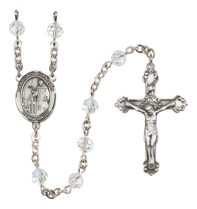 Sterling Silver 6mm St. Jacob of Nisibis Rosary | Engravable