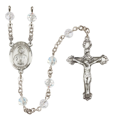 Sterling Silver 6mm St. Peter Chanel Rosary | Engravable