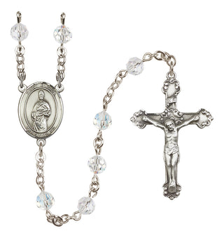 Sterling Silver 6mm Saint Eligius  Engraved Catholic Rosaries