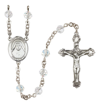 Sterling Silver 6mm Saint Alphonsa of India  Engraved Catholic Rosaries