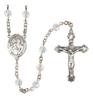 Sterling Silver 6mm Saints Peter & Paul  Engraved Catholic Rosaries