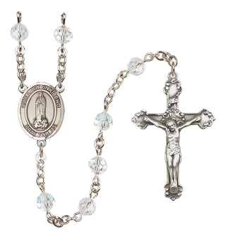 Sterling Silver 6mm Our Lady of Kibeho  Engraved Catholic Rosaries