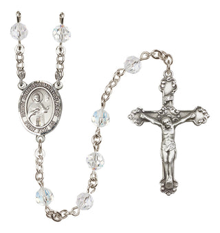 Sterling Silver 6mm Saint Anthony Mary Claret  Engraved Catholic Rosaries