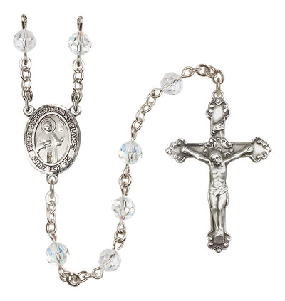 Sterling Silver 6mm St. Anthony Mary Claret Rosary | Engravable