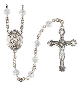 Sterling Silver 6mm Saint Dismas  Engraved Catholic Rosaries