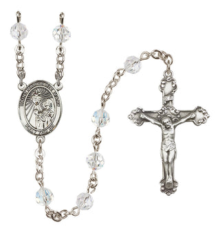 Sterling Silver 6mm Saint Margaret Mary Alacoque  Engraved Catholic Rosaries