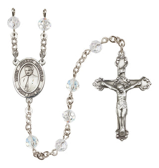 Sterling Silver 6mm Saint Joseph Marello  Engraved Catholic Rosaries