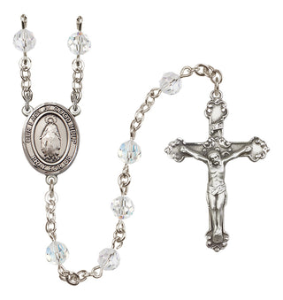 Sterling Silver 6mm Our Lady of Good Help  Engraved Catholic Rosaries