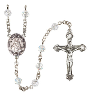 Sterling Silver 6mm Saint Jadwiga of Poland  Engraved Catholic Rosaries