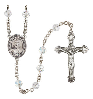 Sterling Silver 6mm Saint Kateri Tekakwitha  Engraved Catholic Rosaries