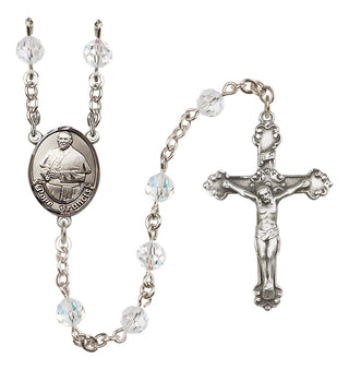 Sterling Silver 6mm Pope Francis Rosary