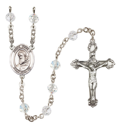 Sterling Silver 6mm Pope Pius V Rosary | Engravable