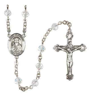 Sterling Silver 6mm Saint Vladimir  Engraved Catholic Rosaries