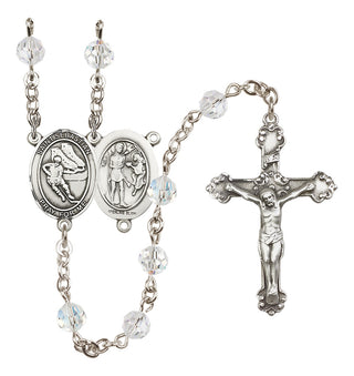 Sterling Silver 6mm Saint Sebastian / Hockey Rosary