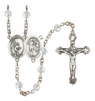Sterling Silver 6mm Saint Sebastian / Tennis Rosary
