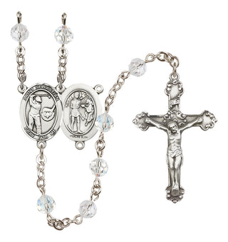 Sterling Silver 6mm Saint Sebastian / Golf Rosary