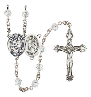 Sterling Silver 6mm Saint Sebastian/Karate Rosary