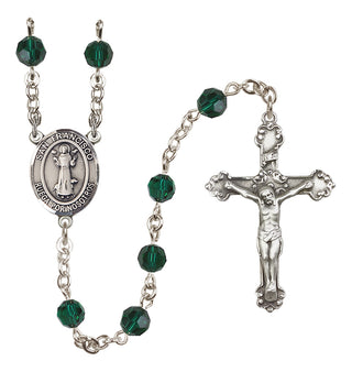 Sterling Silver 6mm San Francis  Engraved Catholic Rosaries